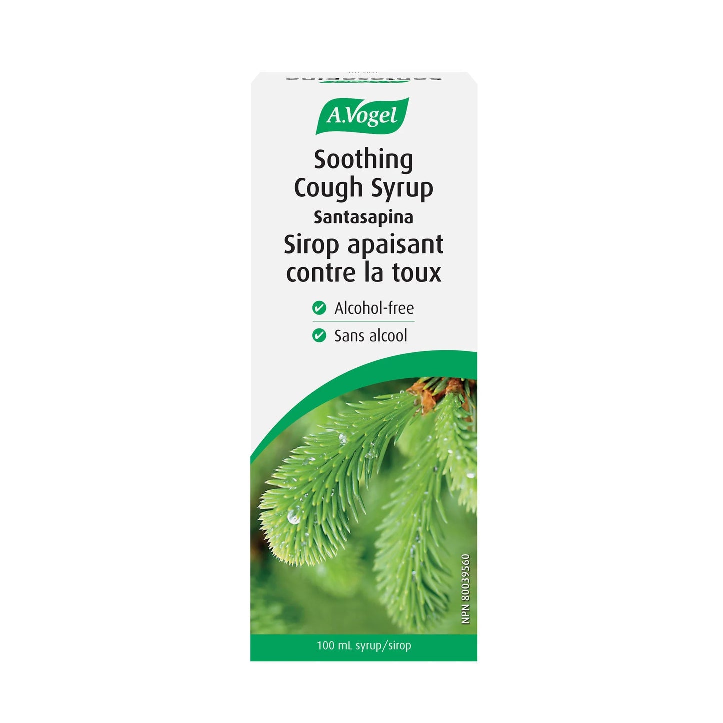A.Vogel Santasapina Soothing Cough Syrup Alcohol