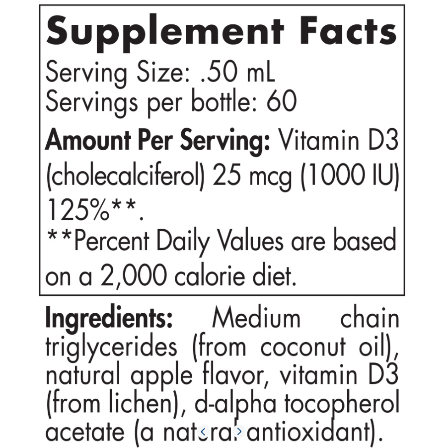 Plant-Based Vitamin D3 Liquid