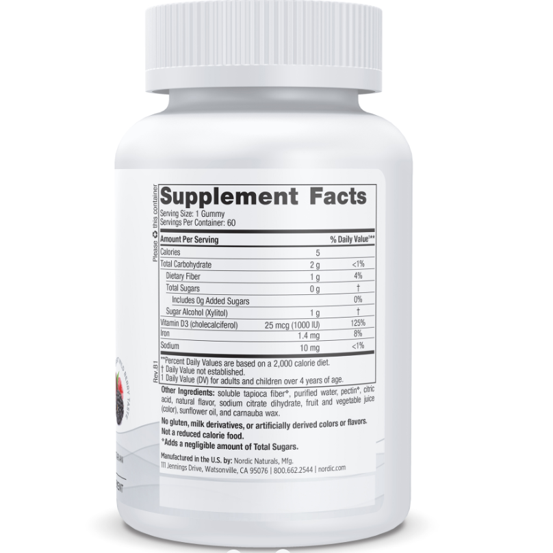 Zero Sugar Vitamin D3 Gummies