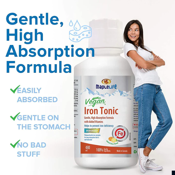 Vegan Liquid Iron Tonic with Iron Boost