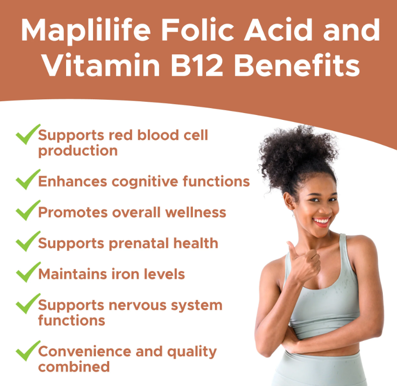 Folic Acid and Vitamin B12 600 mcg
