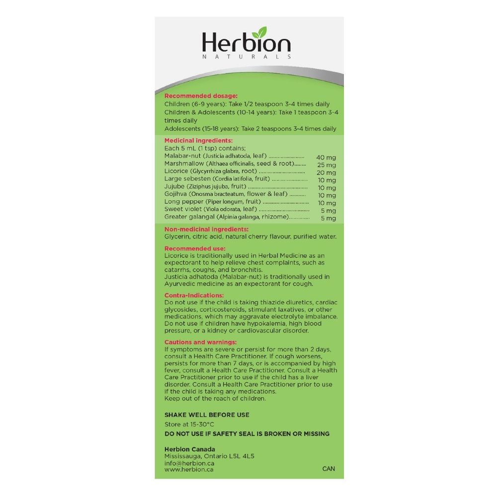Herbion Naturals Cough Syrup for Children