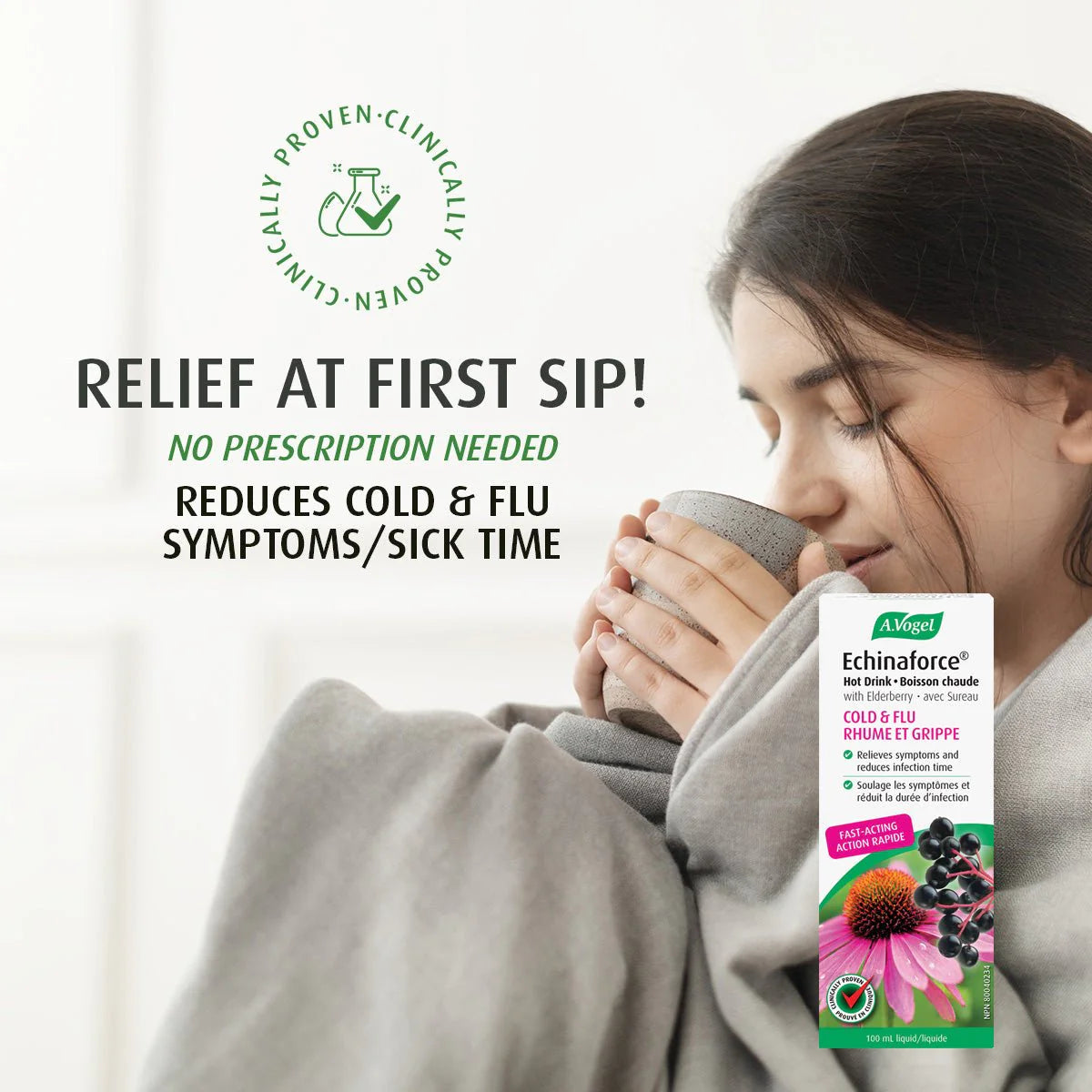 A.Vogel Echinaforce Extra Hot Drink with Elderberry - Immune System Support