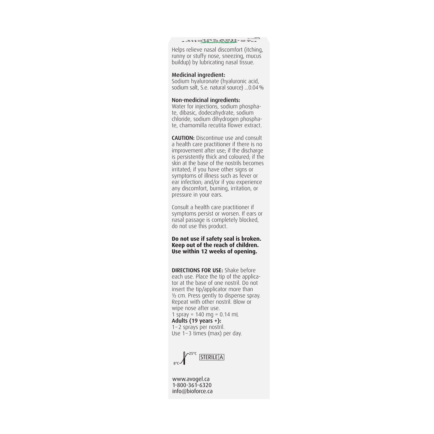 A.Vogel Dry Nose Relief - Fast-acting Nasal Spray