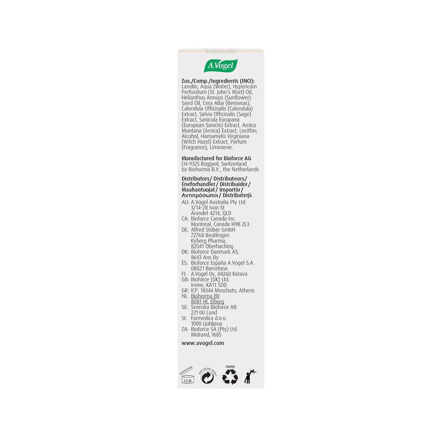 A.Vogel Bioforce Herbal Cream for Chapped and Cracked Skin