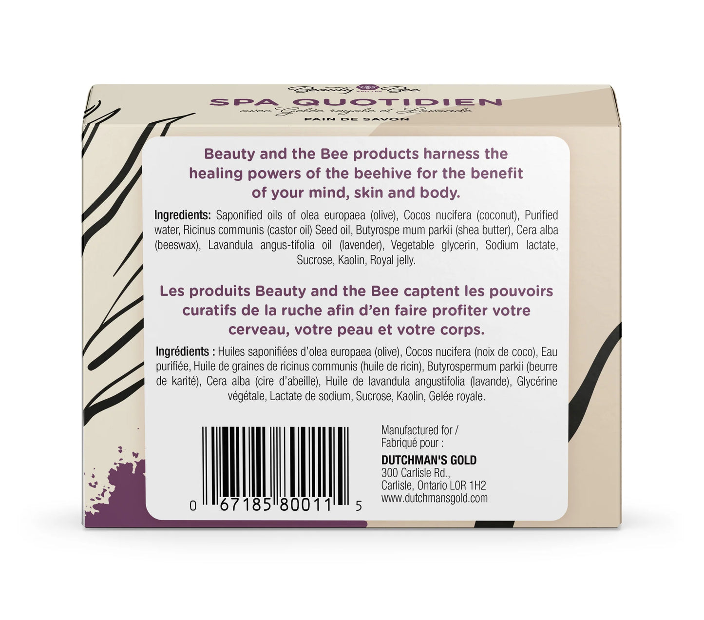 DAILY SPA SOAP W/ROYAL JELLY & LAVENDER