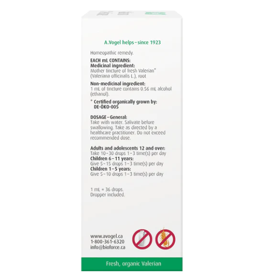 A.Vogel Fresh Organic Valerian Root Extract 50mL