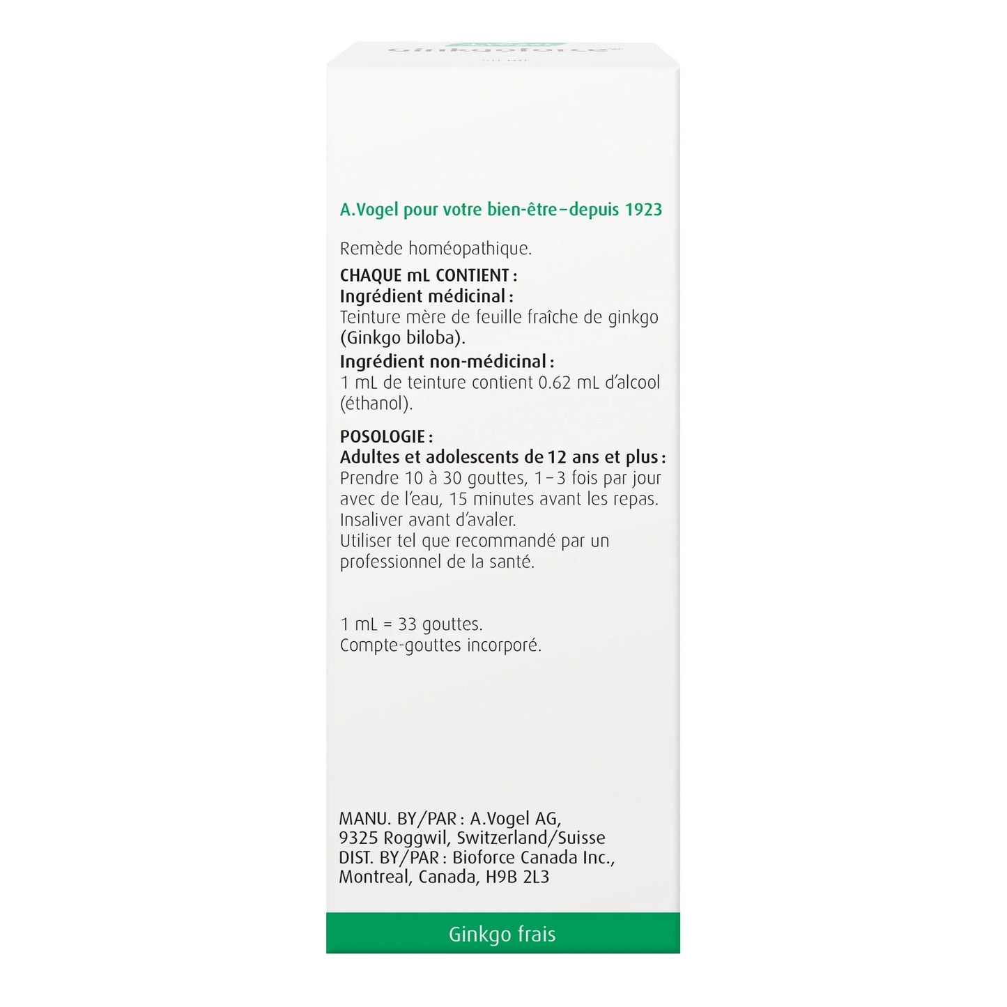 A.Vogel Ginkgoforce - Ginkgo Biloba Extract