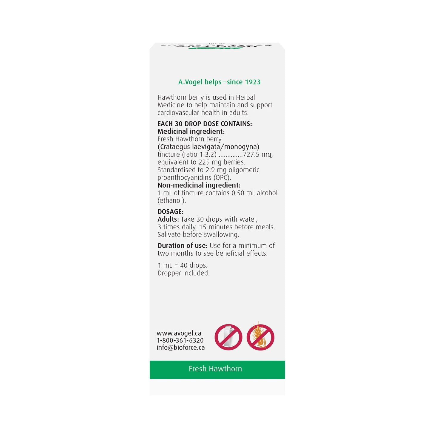A.Vogel Heart Care Fresh Hawthorn Berry Tincture - Cardiovascular Health