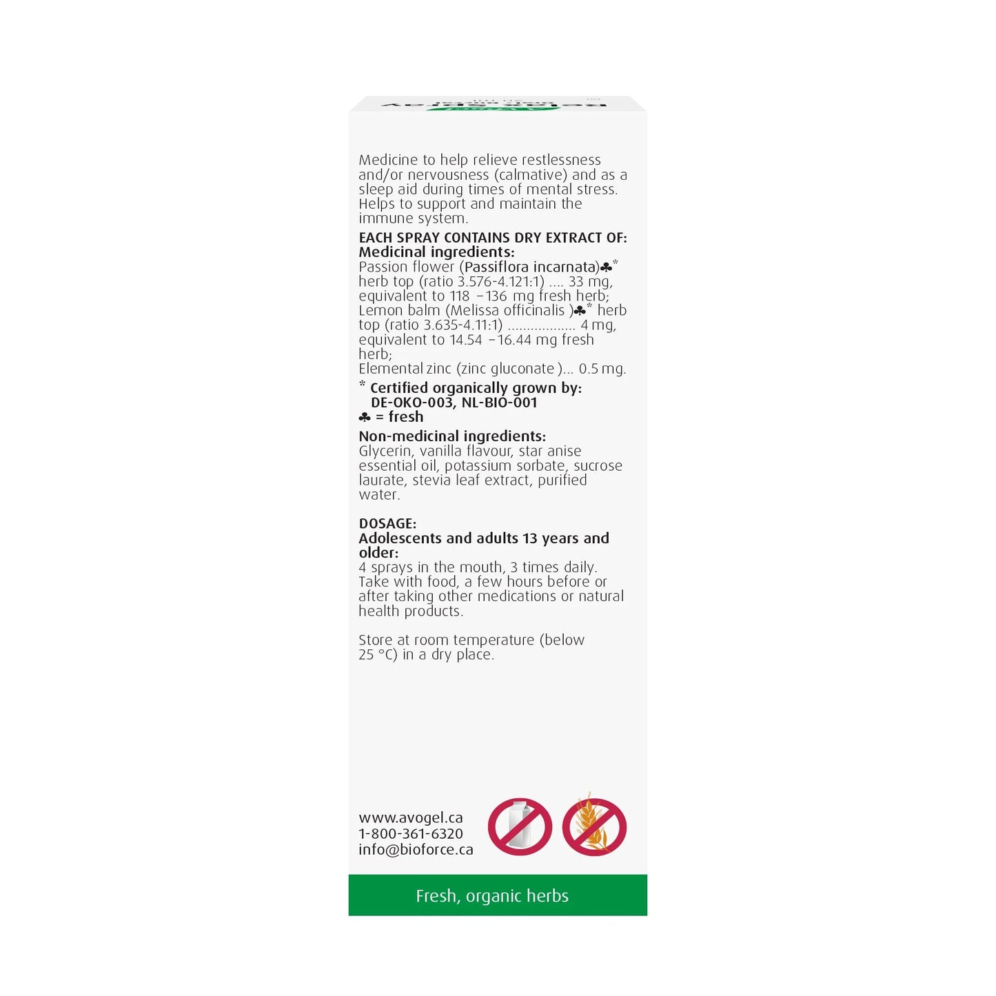 A.Vogel Relax Oral Spray - Fast Acting Stress Relief and Sleep Aid