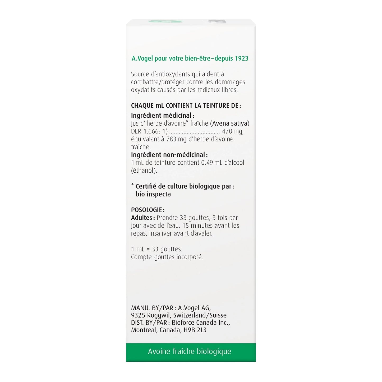 A.Vogel Avenaforce Fresh Avena Sativa Antioxidant Extract