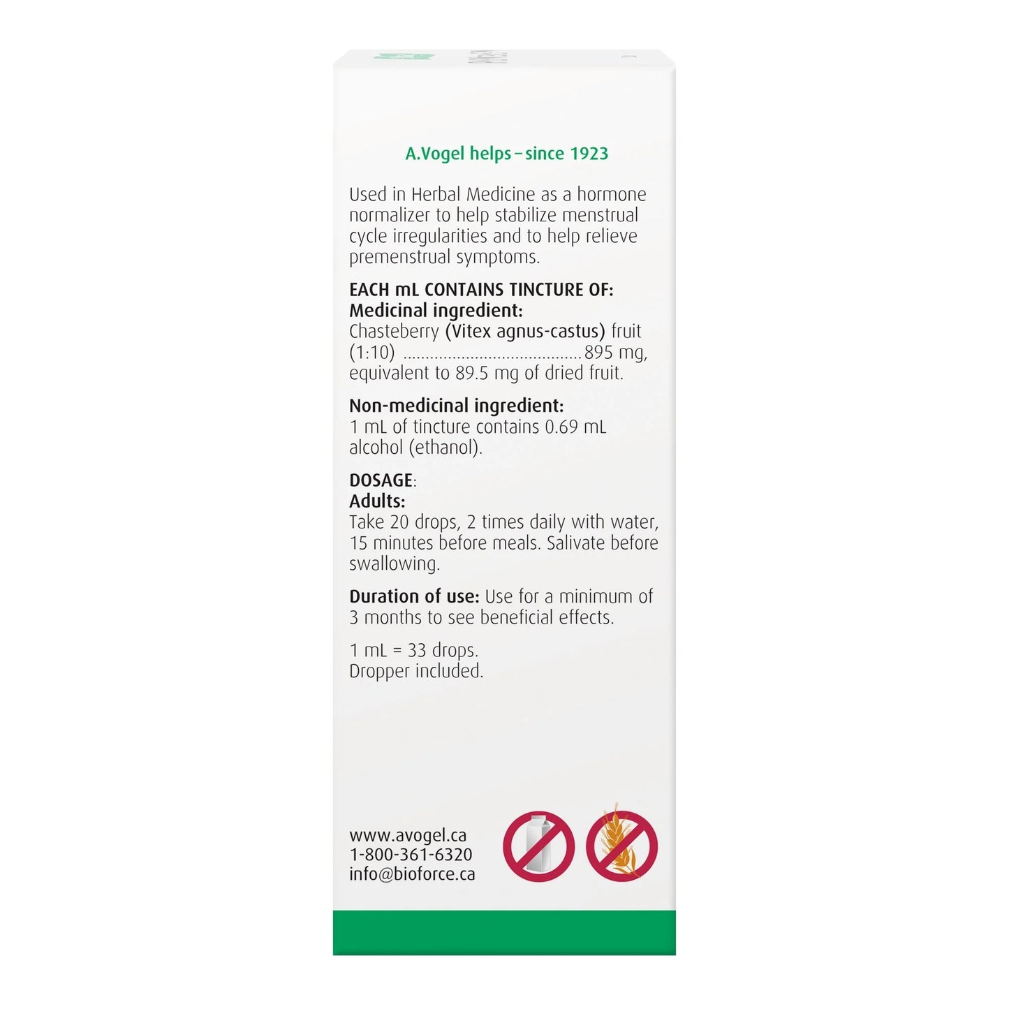 A.Vogel PMS Vitex Chasteberry (Vitex agnus-castus) - Hormone Normalizer
