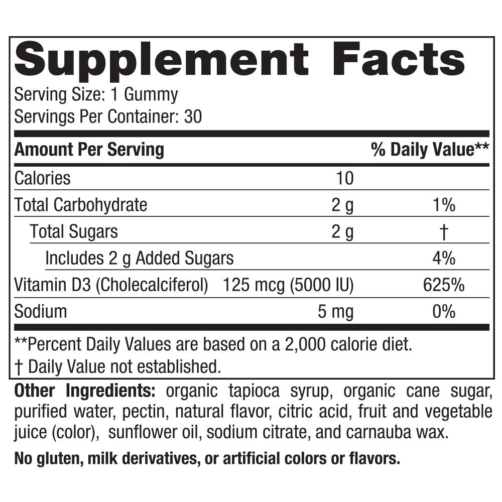 Nordic Naturals Vitamin D3 5000 Gummies