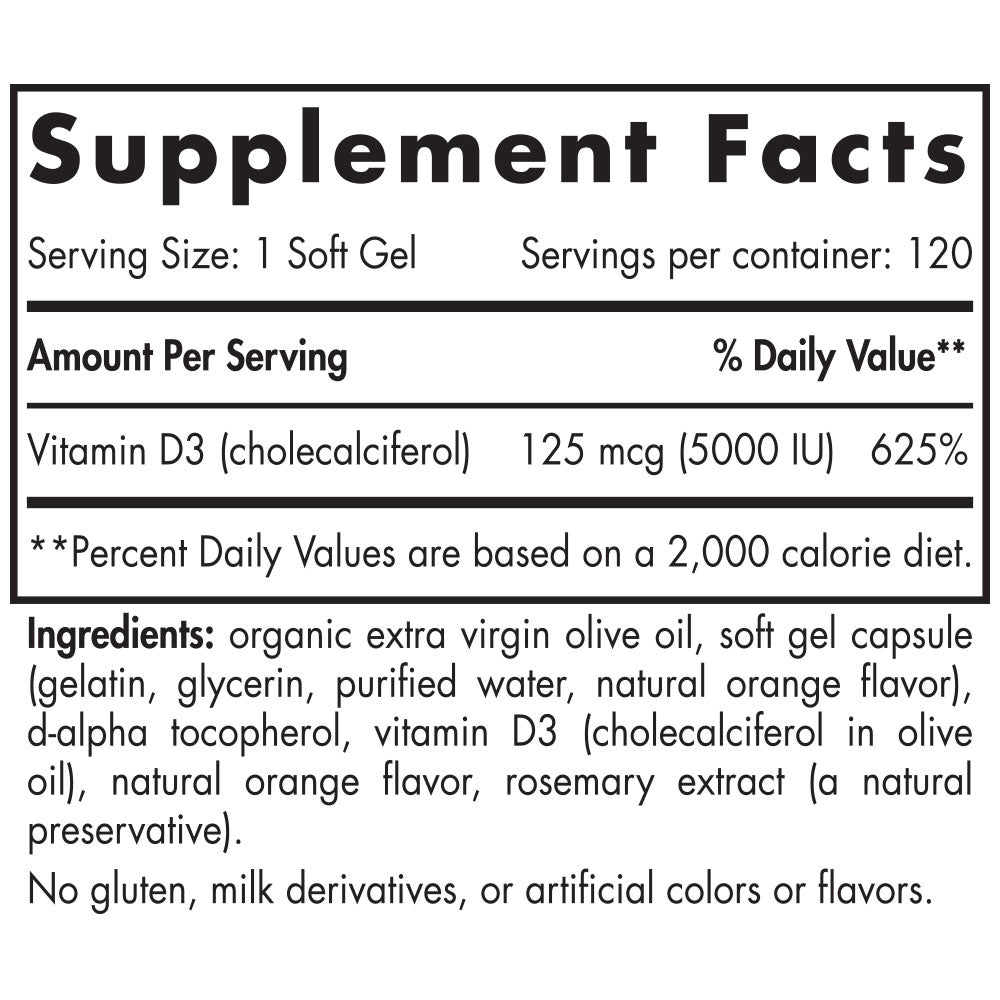 Nordic Naturals Vitamin D3 5000