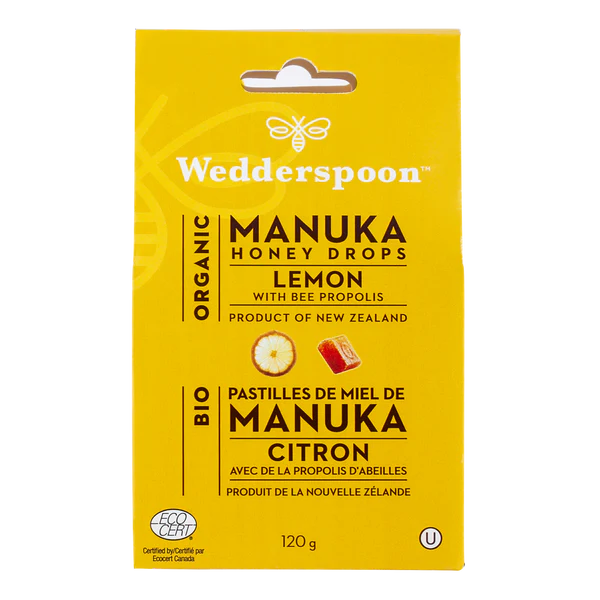 ORGANIC MANUKA HONEY DROPS - LEMON