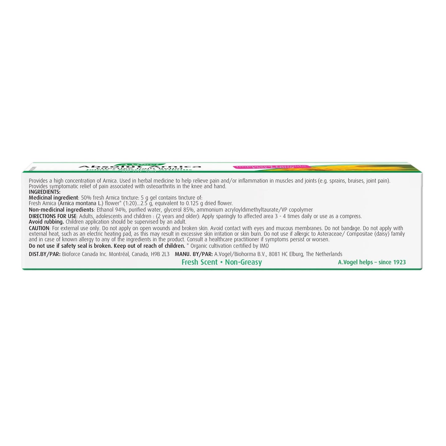 A.Vogel Absolüt Arnica Gel for Sprains, Bruises and Joint Pain 50 ml