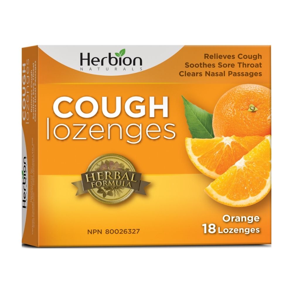 Herbion Naturals Sugar – Free Cough Lozenges with Assorted Flavours (Honey-Lemon/Cherry/Orange/Mint)