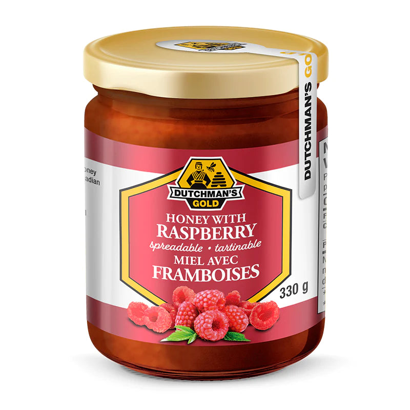 HONEY WITH RASPBERRIES