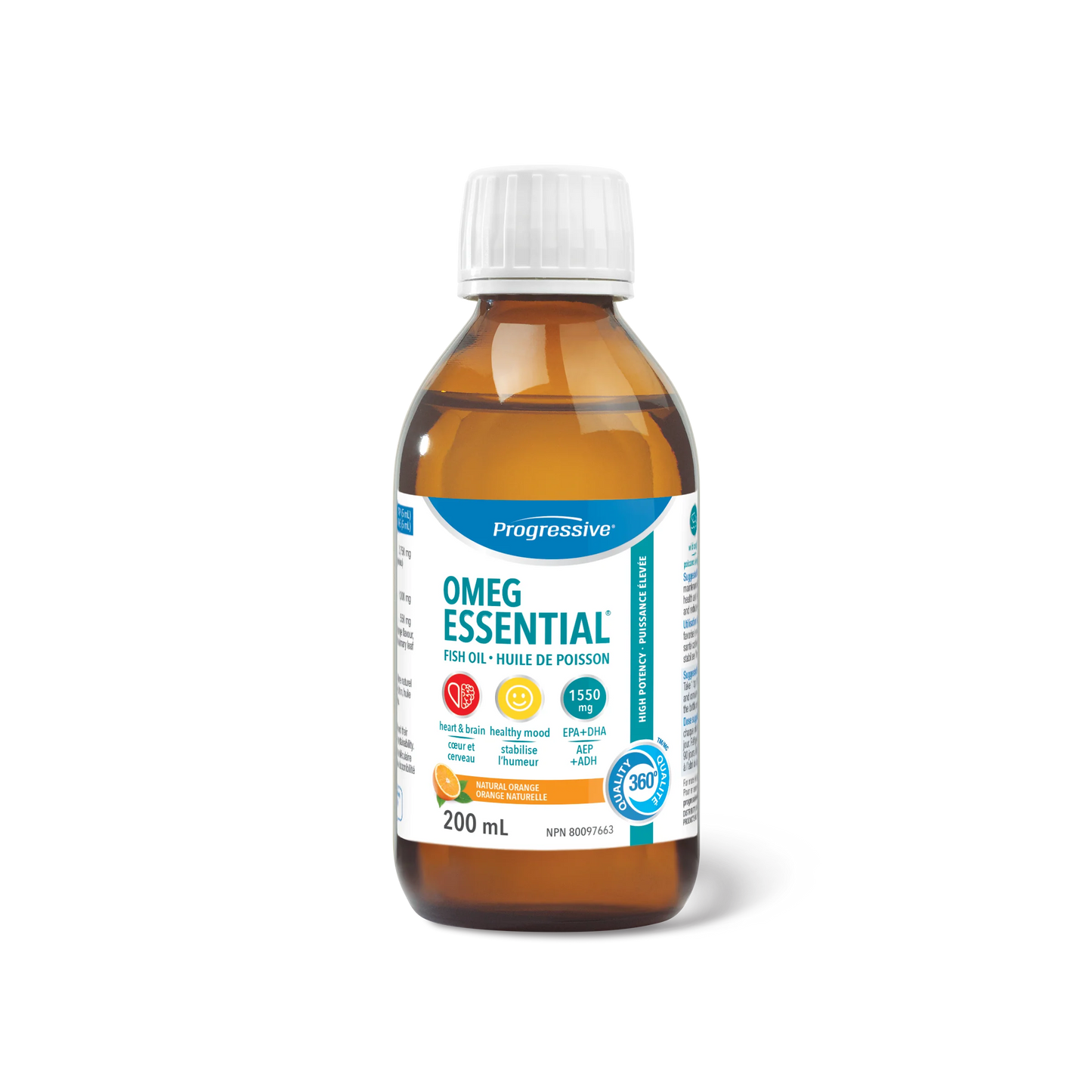 OMEGESSENTIAL® LIQUID FISH OIL ORANGE FLAVOUR