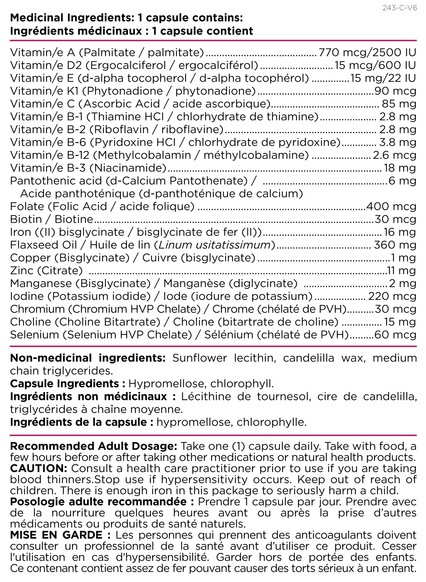 Prenatal Easymulti Vegan