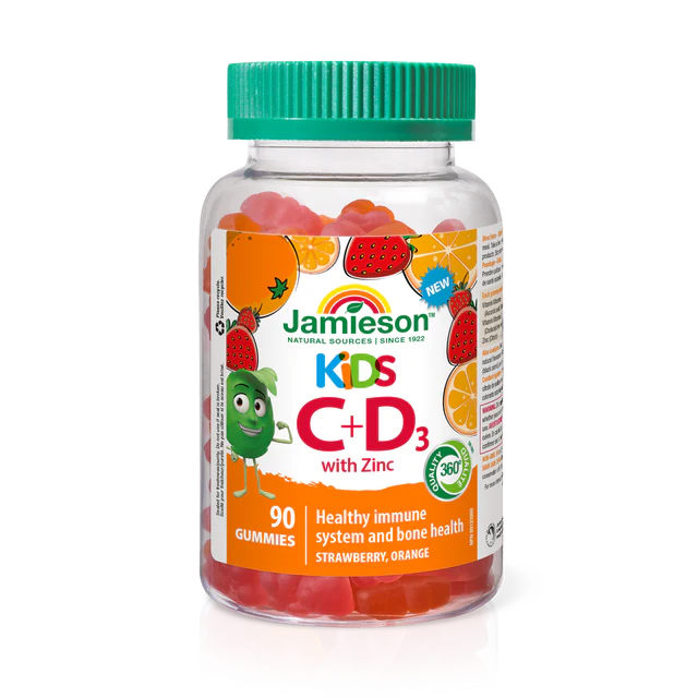 Kids Vitamin C+D3 Gummies with Zinc
