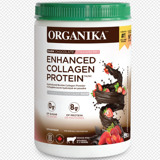 Dark Chocolate Strawberry Enhanced Collagen Protein