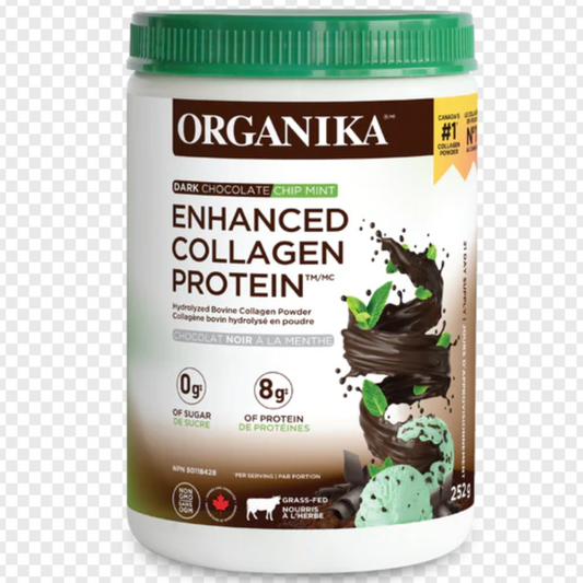 Dark Chocolate Chip Mint Enhanced Collagen Protein