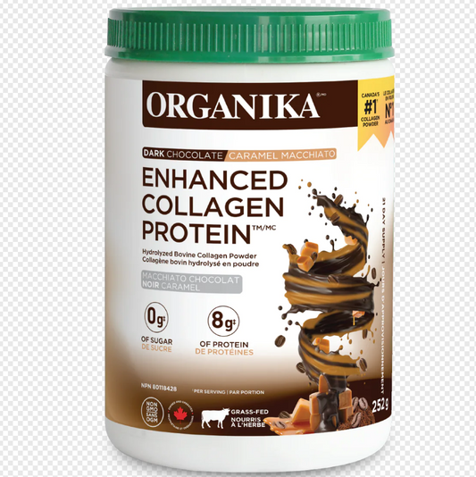 Dark Chocolate Caramel Macchiato Enhanced Collagen Protein