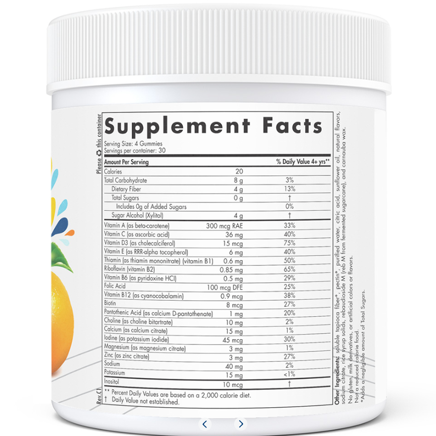 Zero Sugar Kids Multi Gummies