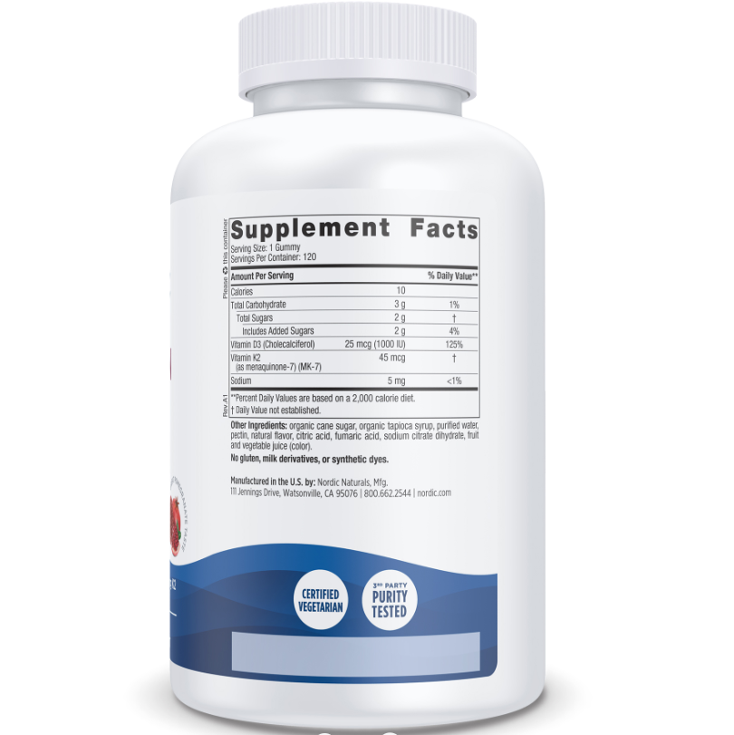 Vitamin D3+K2 Gummies