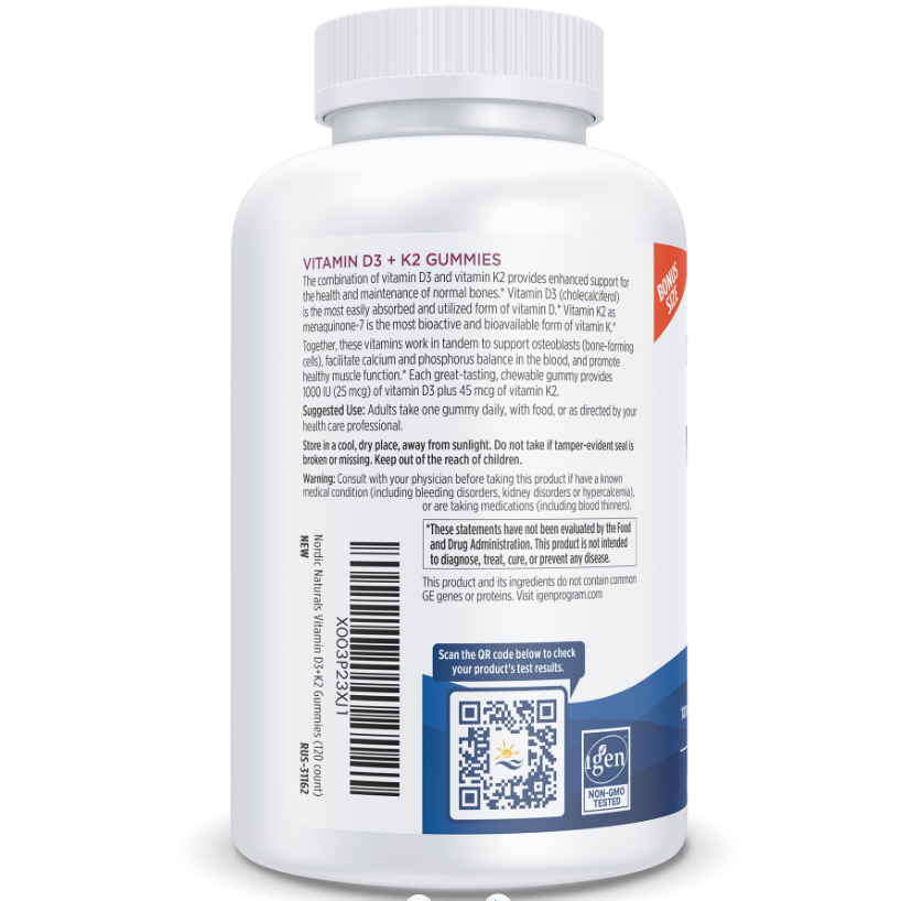 Vitamin D3+K2 Gummies