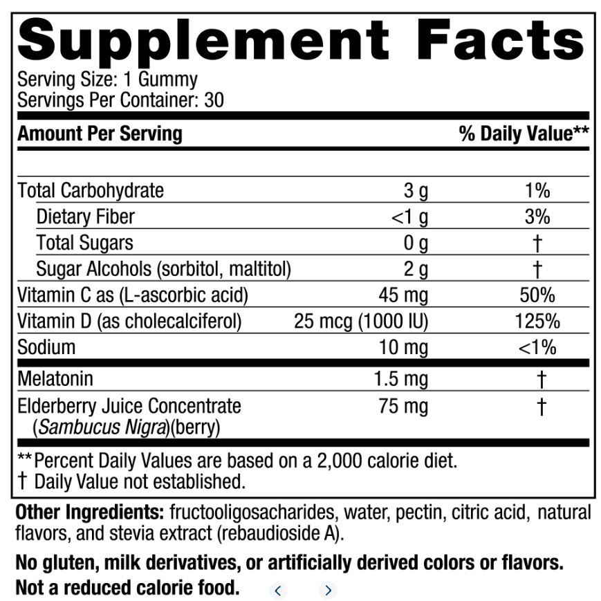 Zero Sugar Sleep + Immune Gummies
