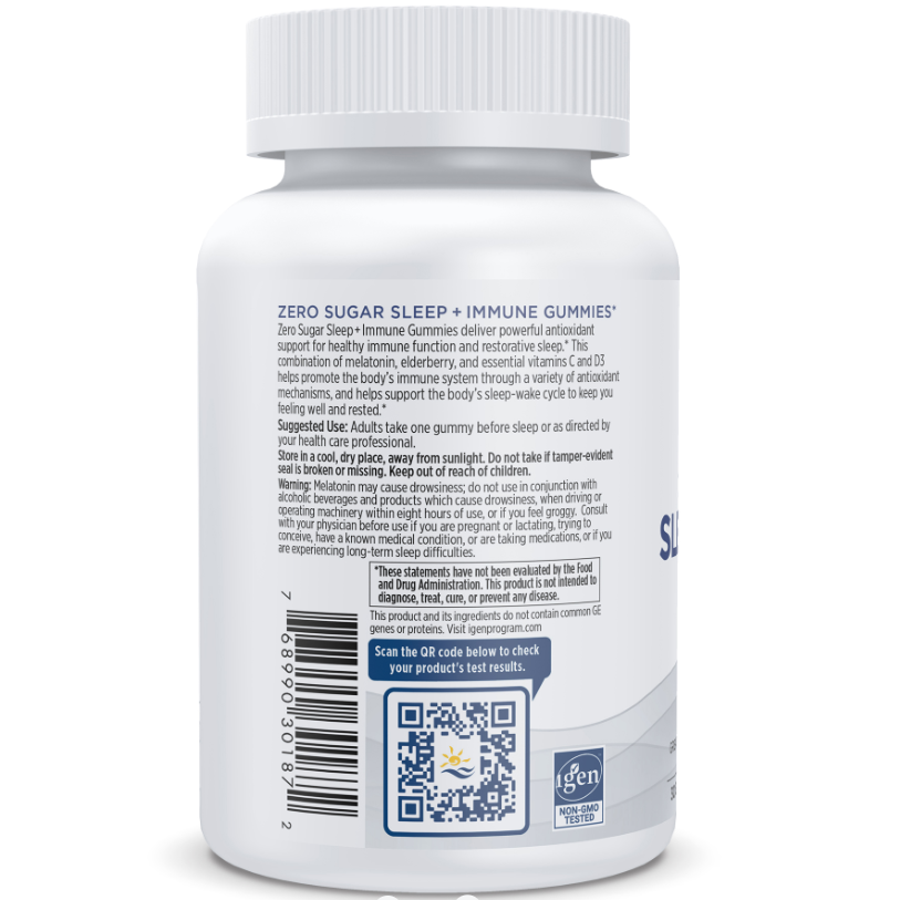 Zero Sugar Sleep + Immune Gummies