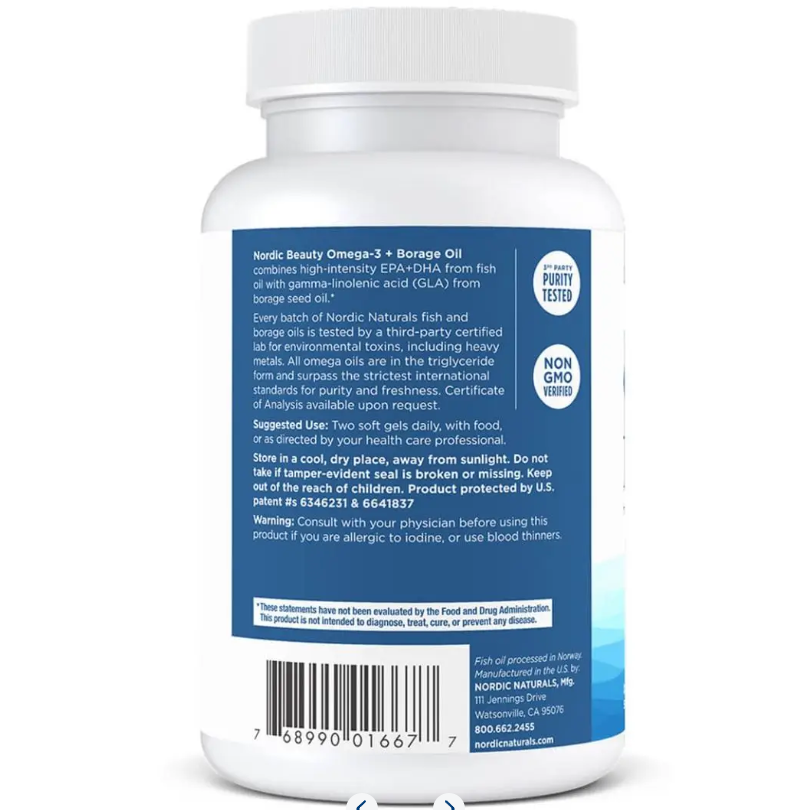 Nordic Beauty Omega-3+Borage Oil