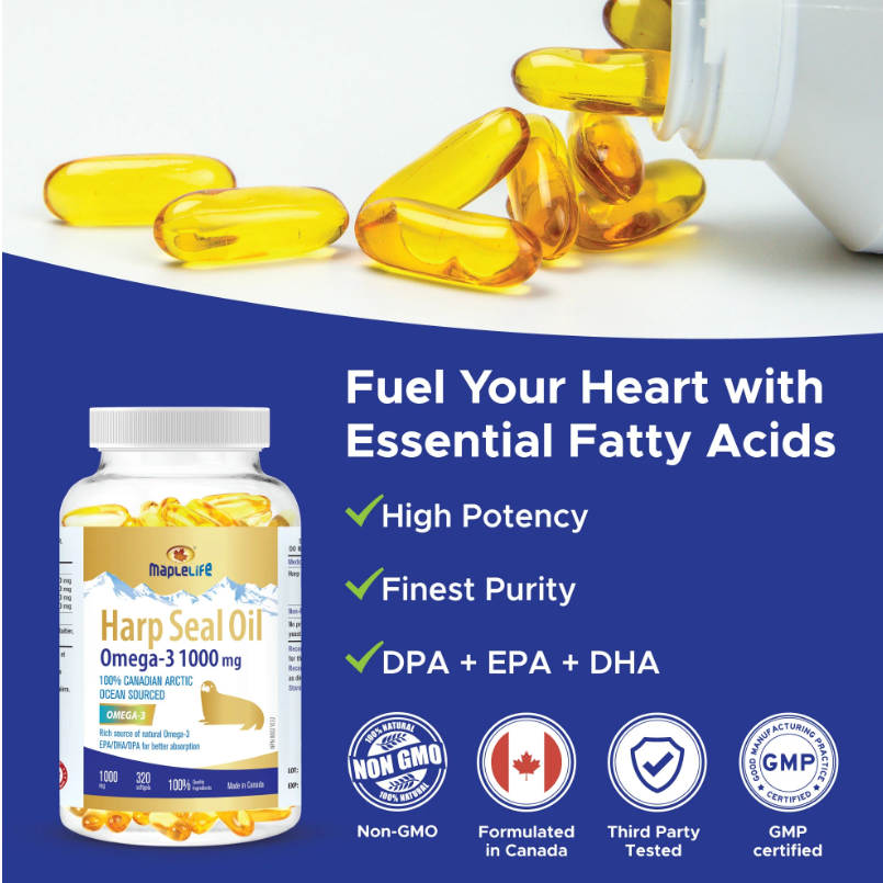 Harp Seal Oil Gold 1000mg 320 Softgels
