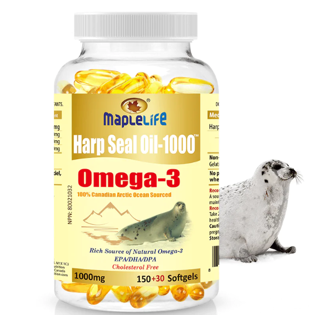 Harp Seal Oil Gold 1000mg 180 Softgels