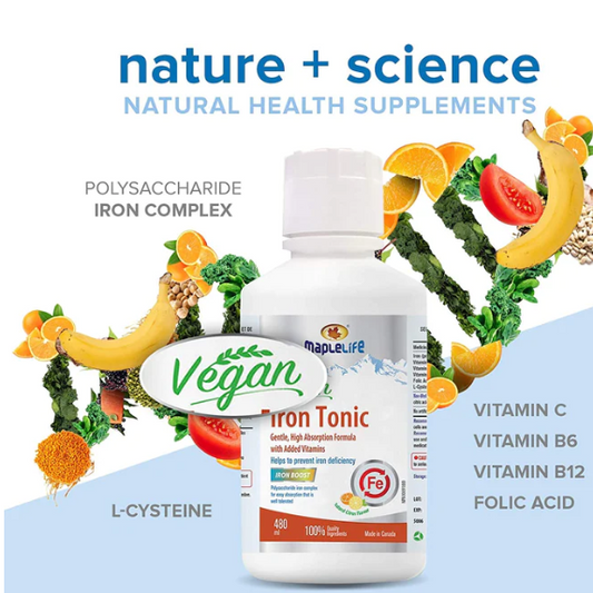 Vegan Liquid Iron Tonic with Iron Boost