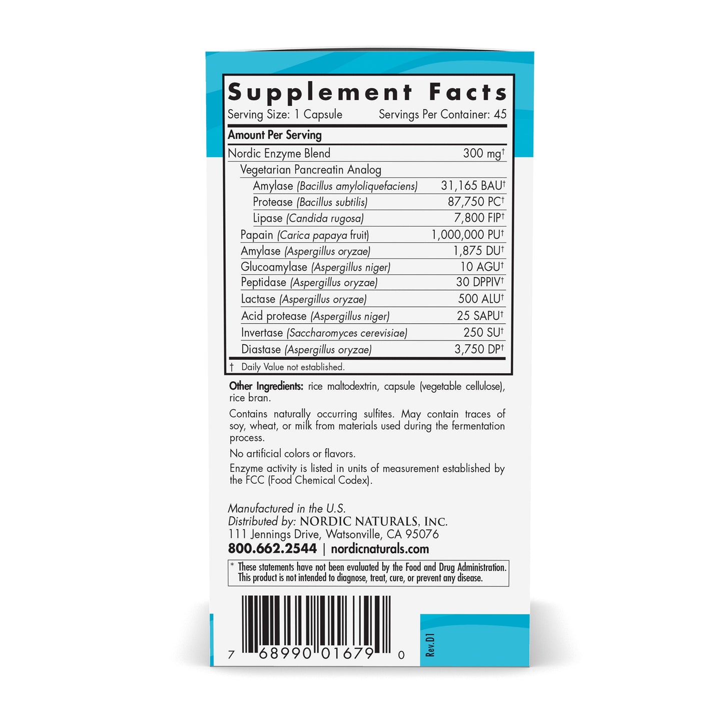 Nordic Flora Digestive Enzymes