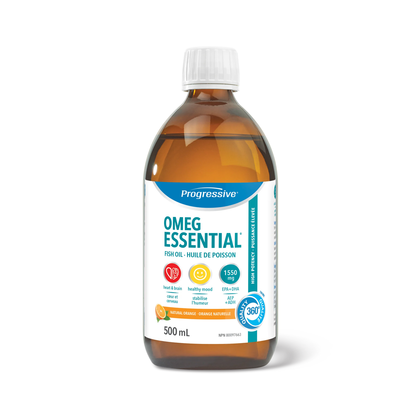 OMEGESSENTIAL® LIQUID FISH OIL ORANGE FLAVOUR