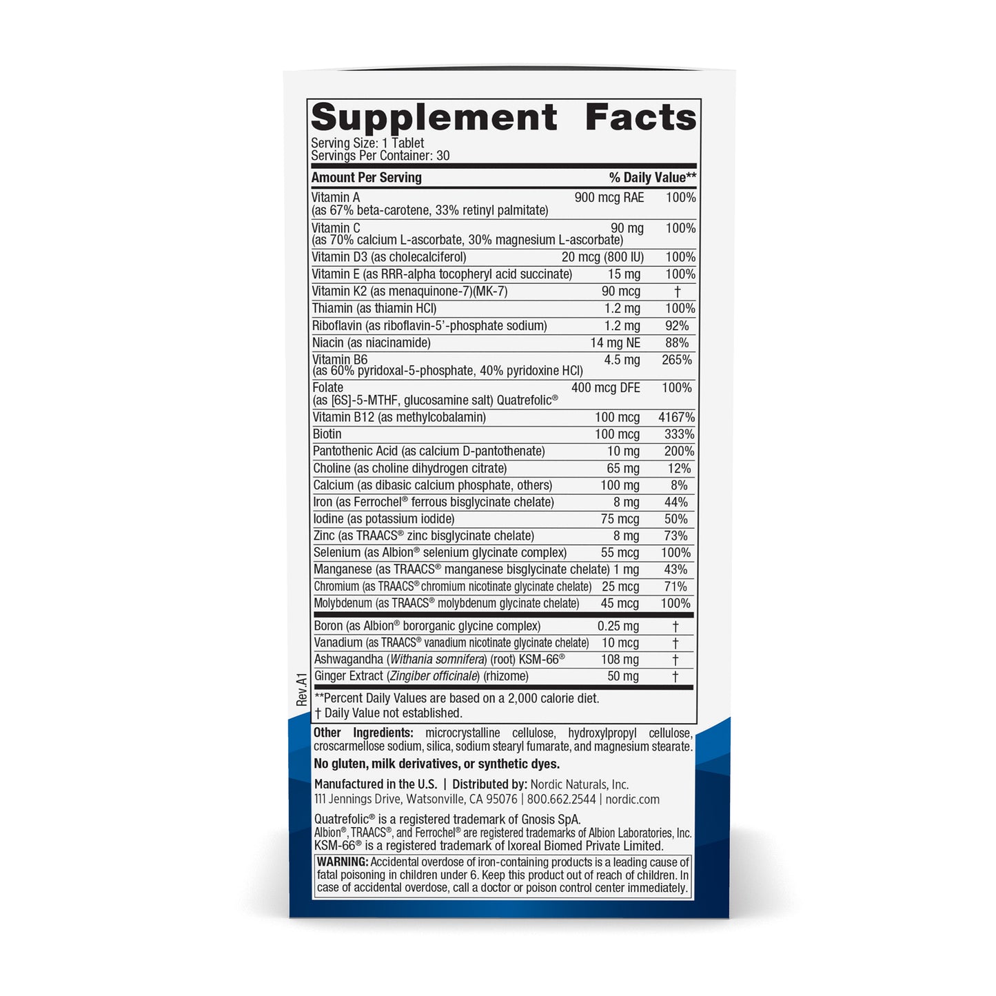 Nordic Naturals Women’s Multivitamin One Daily
