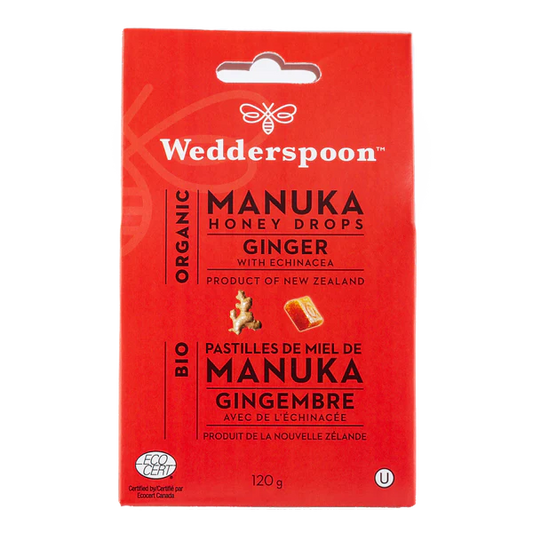 ORGANIC MANUKA HONEY DROPS - GINGER