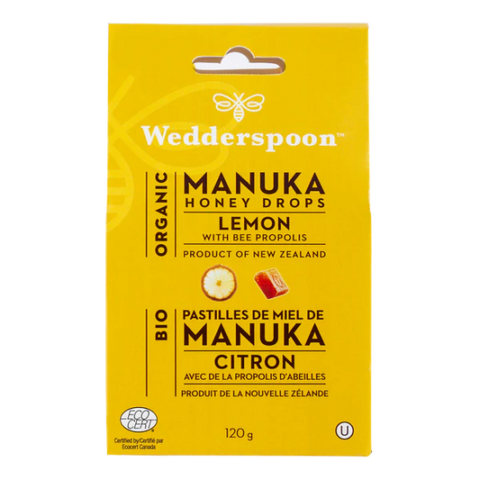 ORGANIC MANUKA HONEY DROPS - LEMON